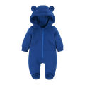 Warm Winter Bear Hoodies Bodysuit For Newborn Baby Boys Girls Clothes Long Sleeve Rompers Solid Jumpsuit Infant Onesies Overalls.