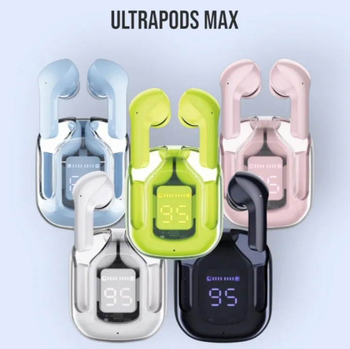 Ultrapods Max Wireless Bluetooth Earphones ANC Noise Cancelling, 12 Hours Playtime