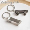 Cute Mini Skateboard Keychain Women Men Interesting Simulation Scooter Car Key Ring For Skate Lovers Souvenir Gifts. 