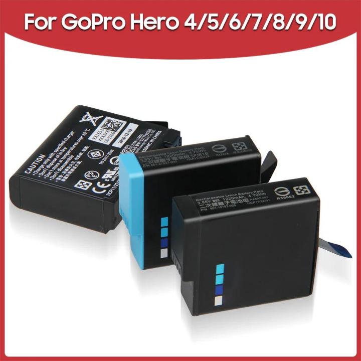 Replacement Battery For GoPro Hero 10 9 8 7 6 5 4 Hero 9 10 Hero8 Hero7 Hero6 Hero5 Hero4 Rechargeable Battery