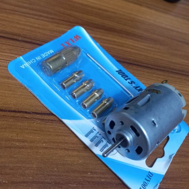DC%2012V%20Motor%20With%20Mini%20Drill%20Chucks%20Set%205%20In%201%20Electric%20Motor%202.35mm%20Shaft%20Hole%20Micro%20Clamp%20Socket%20Adapters%20Gold%200.5mm%201mm%201.5mm%202mm%202.5mm%203mm%20Drill%20Chuck%20DIY%20Tools%20Set%20-%20Image%202