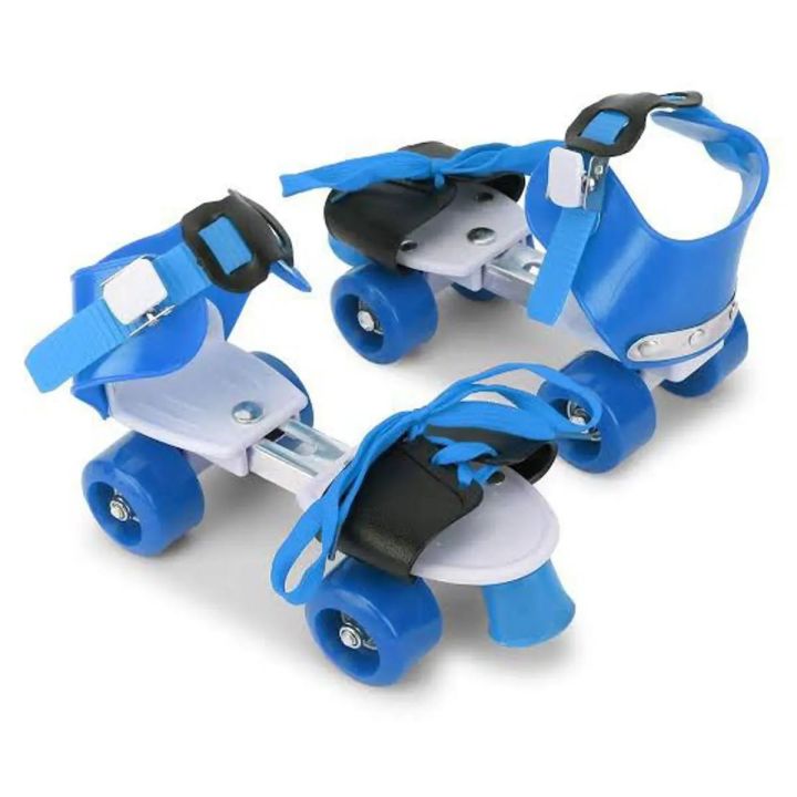 Four Wheel Roller Adjustable Non Slip Wear Resistant Fixed Portable Children Double Row Outdoor Kids Skate Shoes