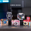ChaoLeChuang Digital Camera Small Particle Micro Assembly 3D SLR Block Model Gift for Boys and Girls. 