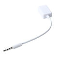 Car MP3 3.5mm Male AUX Audio Plug Jack To USB 2.0 Female Converter Cable Cord White. 