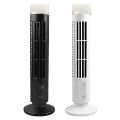Vertical Air Conditioning Fan Bladeless Electric Tower Fan with Light USB Plug-in Or Battery Powered 2-speed for Home Office. 
