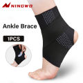 1PCS Sports Ankle Brace Football Ankle Protector Compression Nylon Strap Belt Black Elastic Bandage Sport Gym Anklet Support. 