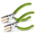 2 Packs Nylon Nose Pliers Double Nylon Jaw Pliers Carbon Steel Jewelry Pliers DIY Tools for Beading, Looping, Shaping Wire, Jewelry Making and Other Crafts.