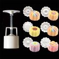 Chinese Flowers Pattern Mooncake Mold Set Fondant Candy Pineapple Cake Mold.