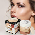 5 In 1 Face Pressed Powder Contour Shading Concealer Foundation Palette foundstion loose setting powders make up powder FeeoiF. 