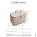 Large Capacity Cosmetic Bag with Zipper Closure Makeup Bag Durable Polyester Vanity Bag Portable Toiletry Bag.