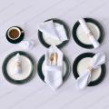 12Pcs Square Table Napkins Handkerchief Romantic Wedding Banquet 30X30cm Satin Table Napkin For Dinner Party Decoration. 