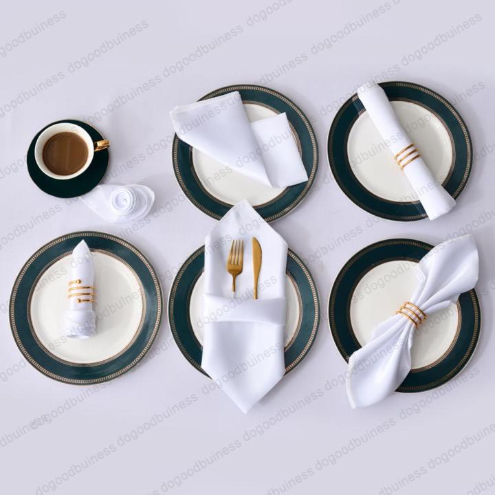 12Pcs Square Table Napkins Handkerchief Romantic Wedding Banquet 30X30cm Satin Table Napkin For Dinner Party Decoration