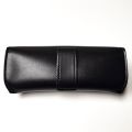 Portable Waist PU Leather Eye Glasses Sunglasses Box Case Black Cover Folding Sunglasses Case Wearing on Belt Cases 160*65*45mm. 