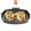 Non-Stick Square Grill Pan Wooden Handle - 24 Cm. 