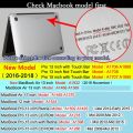 【The road to happiness Store】Protective Coque Macbook Air A1466 Laptop Case Shockproof Holder Stand Hard PVC for Macbook Air 13 Case Holder.