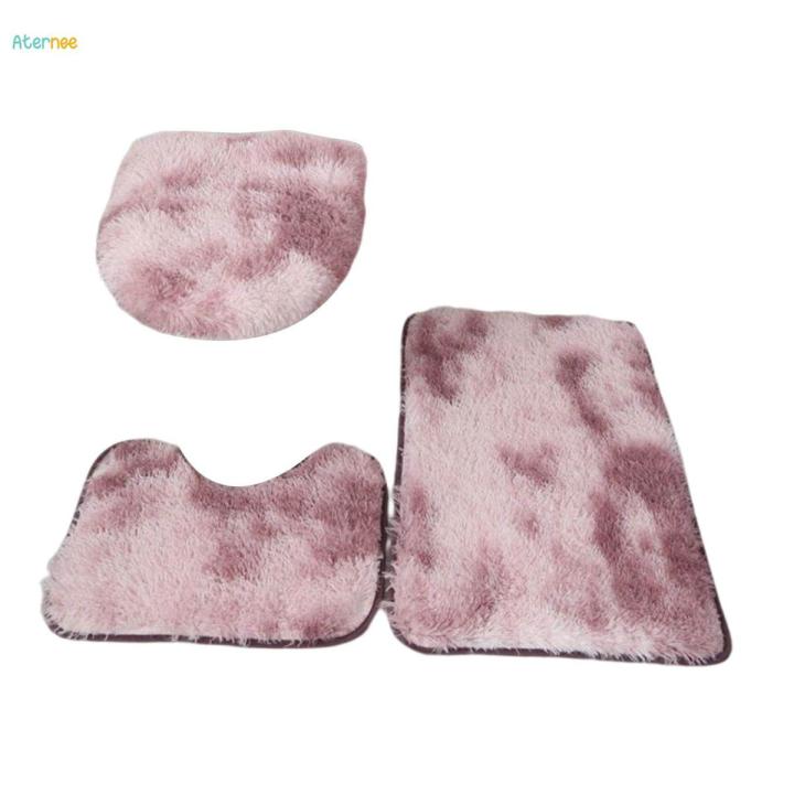 3Pcs Bath Mats Set for Bathroom, with Toilet Cover Bathroom Rug Sets, for under The Sink