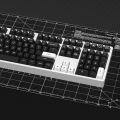 KBDiy 161 Keys/Set PBT SA Profile GMK WOB Keycaps for Mechanical Keyboard Black And White Double Shot Keycap Custom ISO for K500.