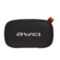 Awei Y900 Mini Portable Wireless Bluetooth Speaker 4.5W Noise Reduction Mic, Support TF Card/AUX - BLACK. 