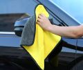Microfiber Car or Bike Cleaning Towel 30X30 cm Car Wash Double Layer Microfiber Towel Super Absorbent.
