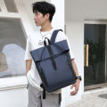New roll-top backpack men's business casual school bag roll-top roll-top backpack large capacity student school bag. 