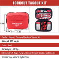 1 Pair Electrical Lockout Tagout Kit Plastic for Great Addition to Machinery, Electrical Equipment, Industrial Work, and More.. 