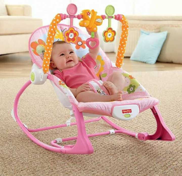 tiiBaby Infant to Toddler Rocker With Music And Vibration Baby Bouncer ...