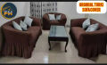 Sofa Cover 3+2+1=6Seater Stitched Spandex Fabric - sofa cover.