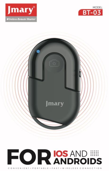 Jmary BT-03 Remote Shutter Selfie Shutter Bluetooth Remote Control Stick Monopod Button Self timer