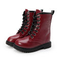 Children's boots, girls' booties, spring and autumn 2023 new Korean version of the British boys' martin boots, black school performance shoes. 