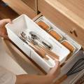 Retractable Drawer Organizer Box Storage Bins for Dorm Hotel 26.8cmx9.5cmx14.5cm. 