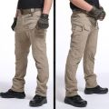 Men City Military Tactical Pants Cargo Trousers Multi-pocket Waterproof Wear-resistant Casual Training Overalls Clothing.