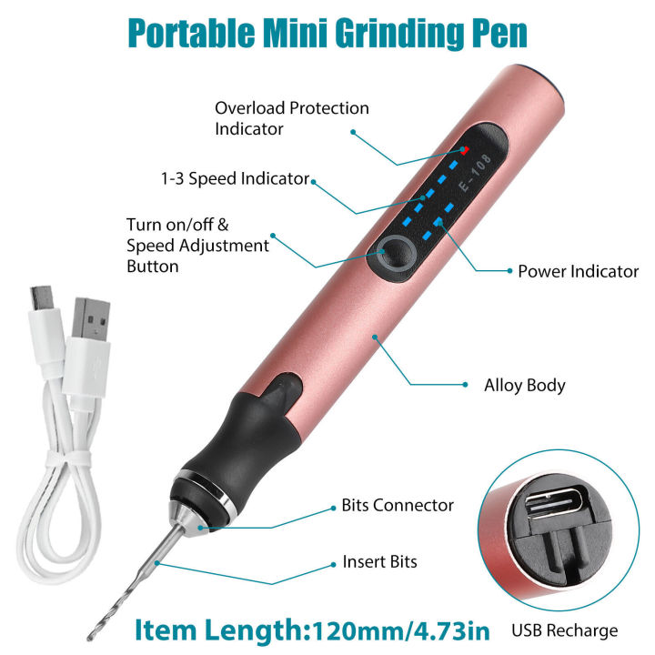 38pcs%20Electric%20Engraving%20Pen%20With%20Drill%20Bits%203%20Levels%20Adjustable%20Speed%20USB%20Charging%20Wireless%20Engraver%20Engraving%20Tool%20-%20Image%205