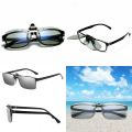 KLASSNUM Photochromic Polarized Clip on Sunglasses Men Chameleon Clip Glasses for Myopia Day Night Driving Eyeglasses Narrow.