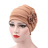 Women Rose Flowers Decor Beanie Cap Snood Hat Fashion Headwrap Headwear Gift. 