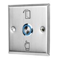 Door Exit Release Push Button Switch Indicator LED Light Stainless Steel 86 Type. 