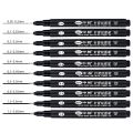 BRADOO- Sipa 8Pcs Black Thin Liner Pens Mini Liner Fineliner Drawing Pens for Artist Illustration Technical Drawing Office Documents.