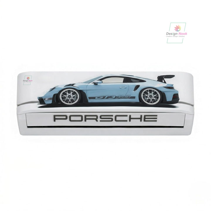 Ac Sticker PorscheGT3 Car I Car Air Condition Sticker | Fit for 1 ton 1.5 ton & 2 ton
