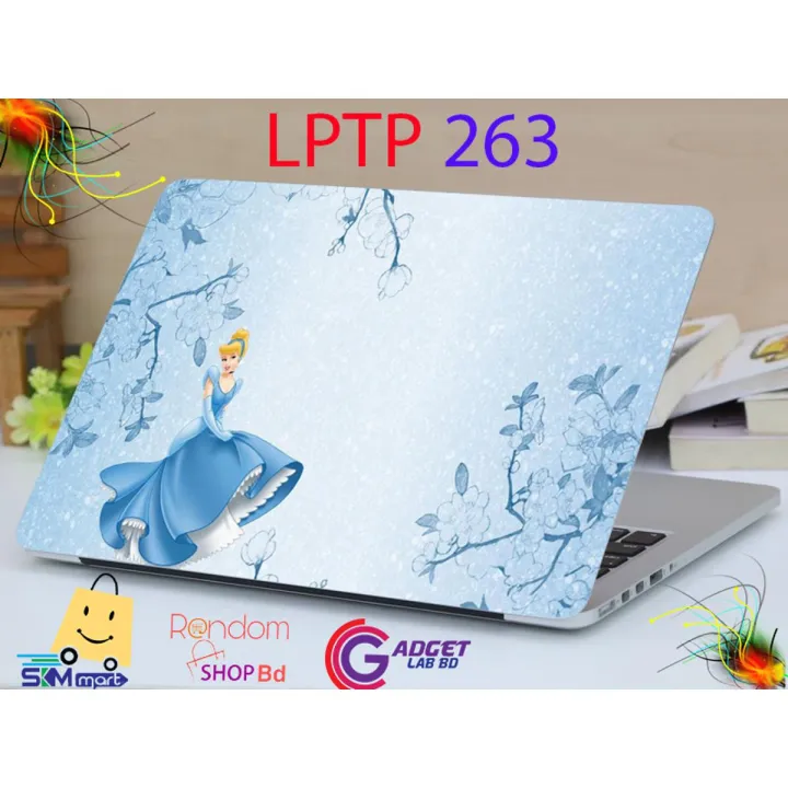 LPTP%20-%20263%20Barbie%20doll%20Laptop%20Sticker%20Laptop%20Skin%20Sticker%20&%20Laptop%20Skin%20for%20laptop%20Back%20Side%20Decoration%20-%20Image%202