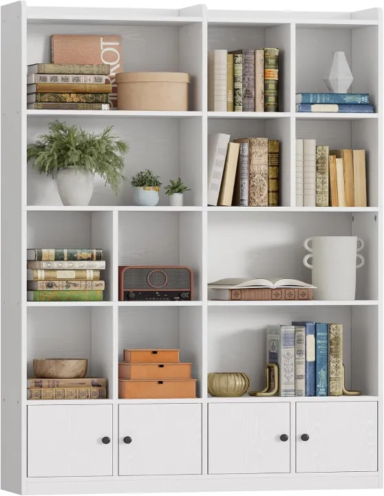 IRONCK%20Bookshelves%20and%20Bookcase,%206%20Tiers%20Large%20Bookshelf%20with%204%20Doors,%20Floor%20Standing%20Tall%20Display%20Storage%20Shelves%20for%20Home%20Office,%20Living%20Room,%20Bedroom,%2072/48%20-%20Image%204