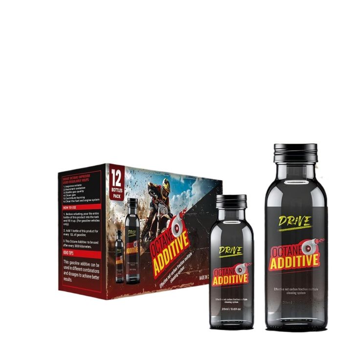 DRIVE Octane Additive – Fuel Performance Booster, Engine Cleaner & Efficiency Enhancer (20ml)