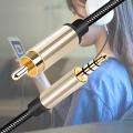 gu Digital Coaxial Audio Video Cable Hdtv Stereo Spdif Rca To 3.5mm Male Jack Plug Line For Tv Amplifier. 