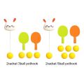 Hanging Indoor with Racket and Balls Exerciser Toy Table Tennis Trainer Pingpong Trainer Interaction Toy. 
