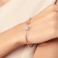 Crystal cubic girkonia bracelets of heart bangles for women - Contains enduring appeal and value - Creative and unique design elements.