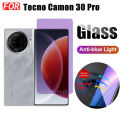 Tecno Camon 30 5G Tempered Glass for Tecno Camon 30 Pro 5G Anti BlueTempered Glass and Camera Protector and Back Film. 