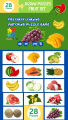 28 Pcs Enlightenment Card Matching Puzzle Early Education Cartoon Pattern Cognitive Boys and Girls Toys. 