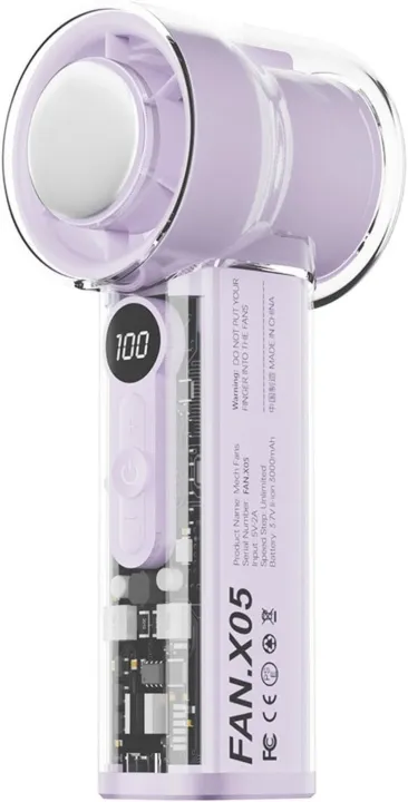 MECH%20FANS%20X05%20Rechargeable%20Handheld%20Mini%20Fan%20%7C%203000mAh%20Portable%20Mini%20Cooling%20Fan%20with%20Digital%20Display%20-%20Image%2010