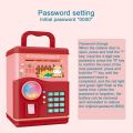 Piggy bank Light music fingerprint unlock automatic roll money, Kids Money Bank Password Code Lock Fingerprint Birthday Auto Scroll Money Electronic ATM Toy for Kids. 
