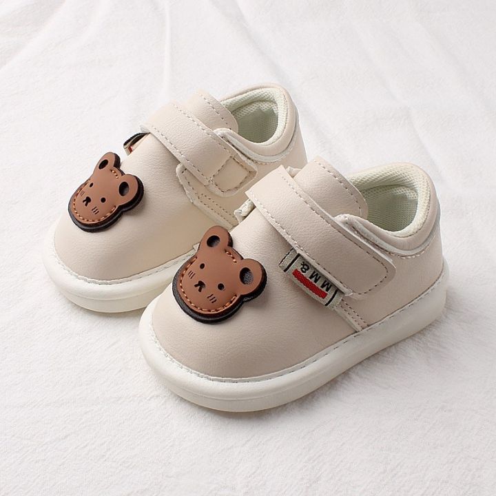 Malibu Beige Cute Bear Cub Baby Shoe