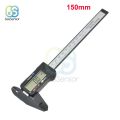 Digital Vernier Calipers Measure 100mm 150mm 6inch LCD Electronic Carbon Fiber Gauge Height Measuring Instruments Micrometer-150mm Black.
