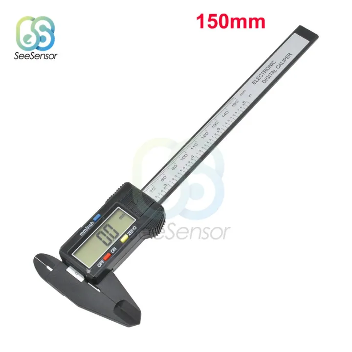 Digital%20Vernier%20Calipers%20Measure%20100mm%20150mm%206inch%20LCD%20Electronic%20Carbon%20Fiber%20Gauge%20Height%20Measuring%20Instruments%20Micrometer-150mm%20Black%20-%20Image%202